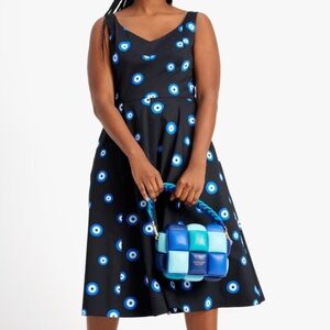 Kate Spade EVIL EYE PRINT Midi Dress🧿